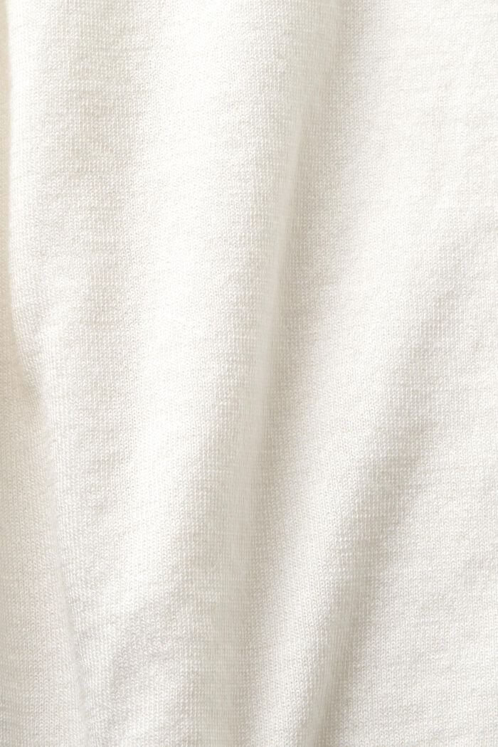 Pulovr s krátkým rukávem, ve dvou odstínech, OFF WHITE, detail image number 5