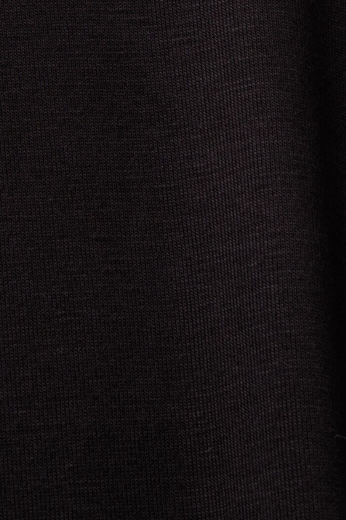 Pyžamové tričko z materiálu LENZING™ ECOVERO™, BLACK, detail image number 4