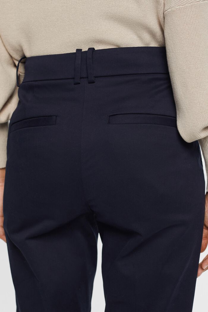 Kalhoty Slim Fit s vysokým pasem, NAVY, detail image number 4