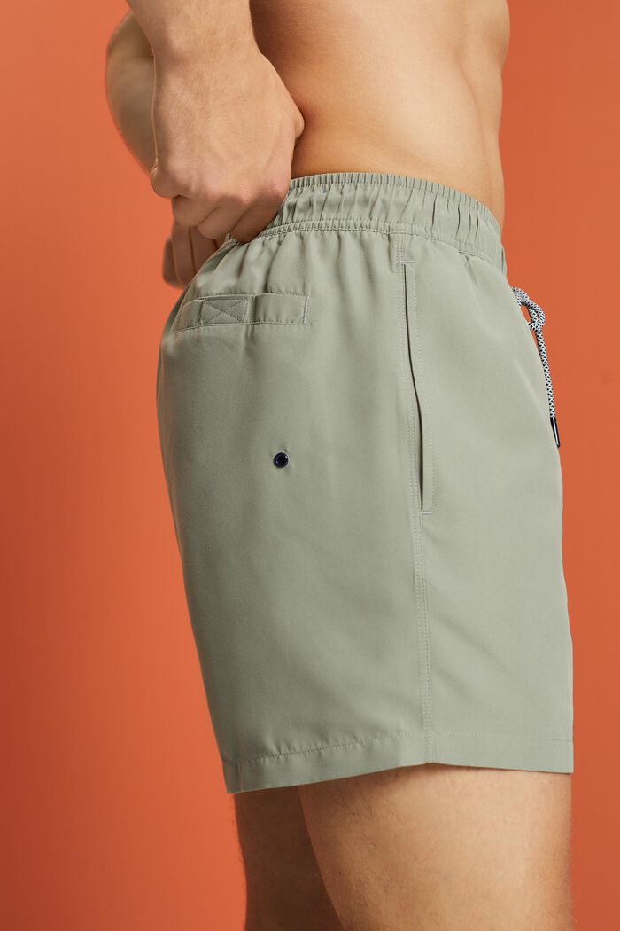 Jednobarevné koupací šortky, EMERALD GREEN, detail image number 3