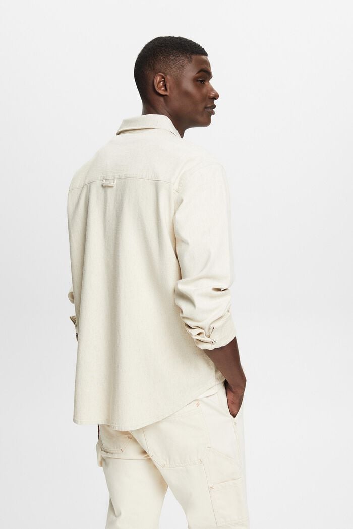 Košilová bunda s dlouhým rukávem, utility styl, OFF WHITE, detail image number 2