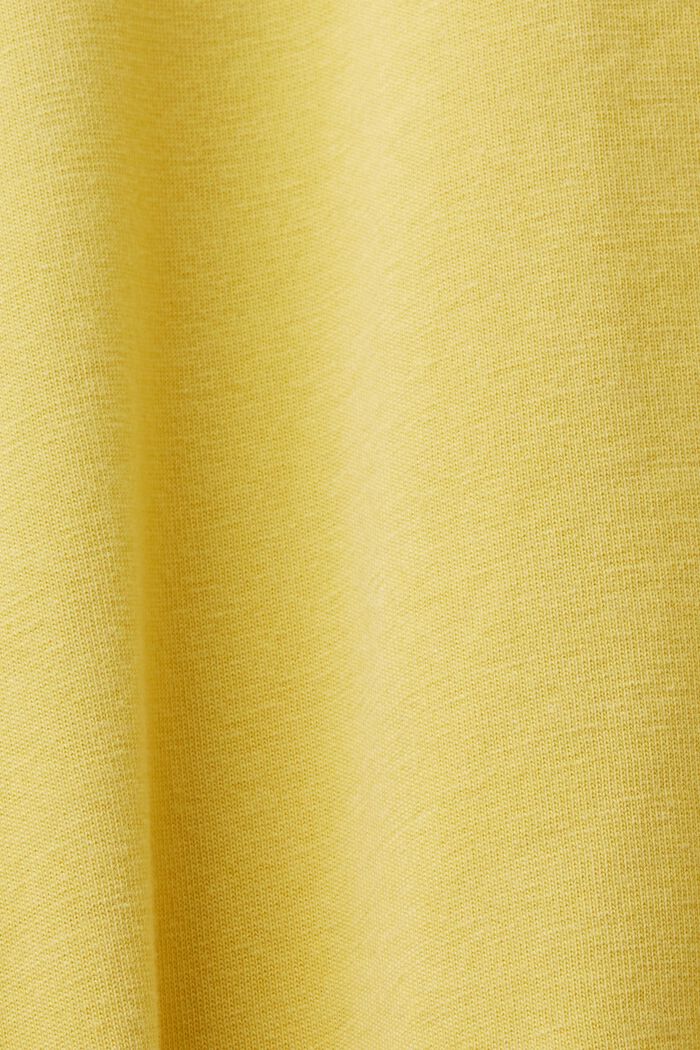 Žerzejové tričko, barvené po ušití, 100% bavlna, DUSTY YELLOW, detail image number 5