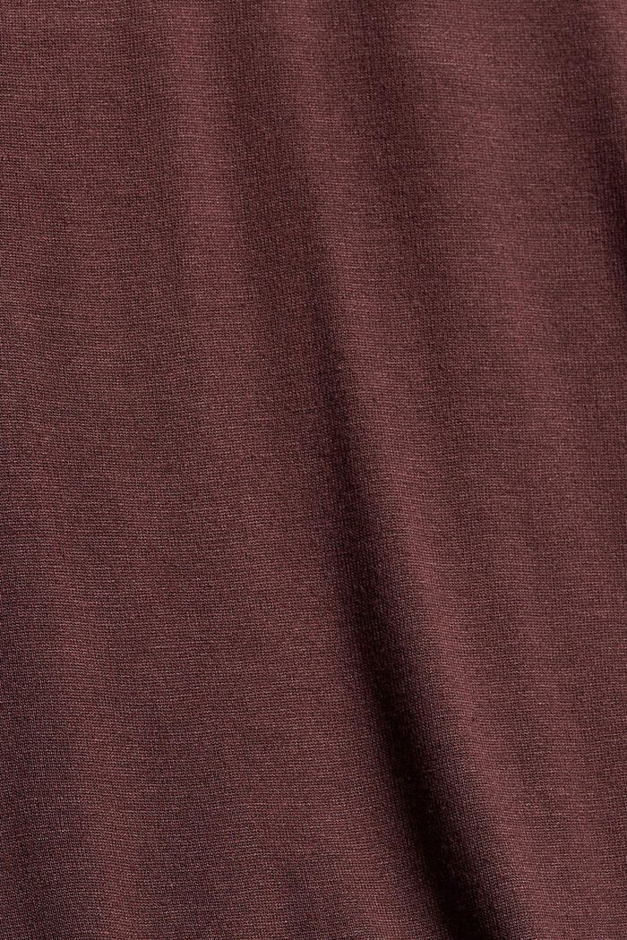 Tričko s dlouhým rukávem a rýšky, LENZING™ ECOVERO™, BORDEAUX RED, detail image number 4