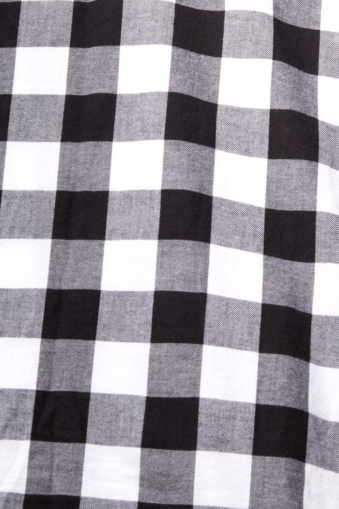 Flanelová košile z udržitelné bavlny s kárem vichy, BLACK, detail image number 5