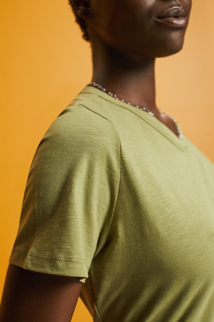 Žerzejové triko, 100% bavlna, PISTACHIO GREEN, detail image number 2