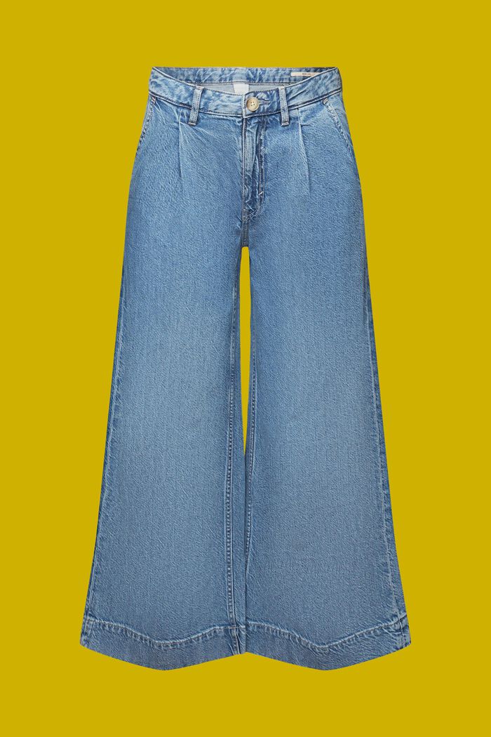 Džínová kalhotová sukně, BLUE LIGHT WASHED, detail image number 7