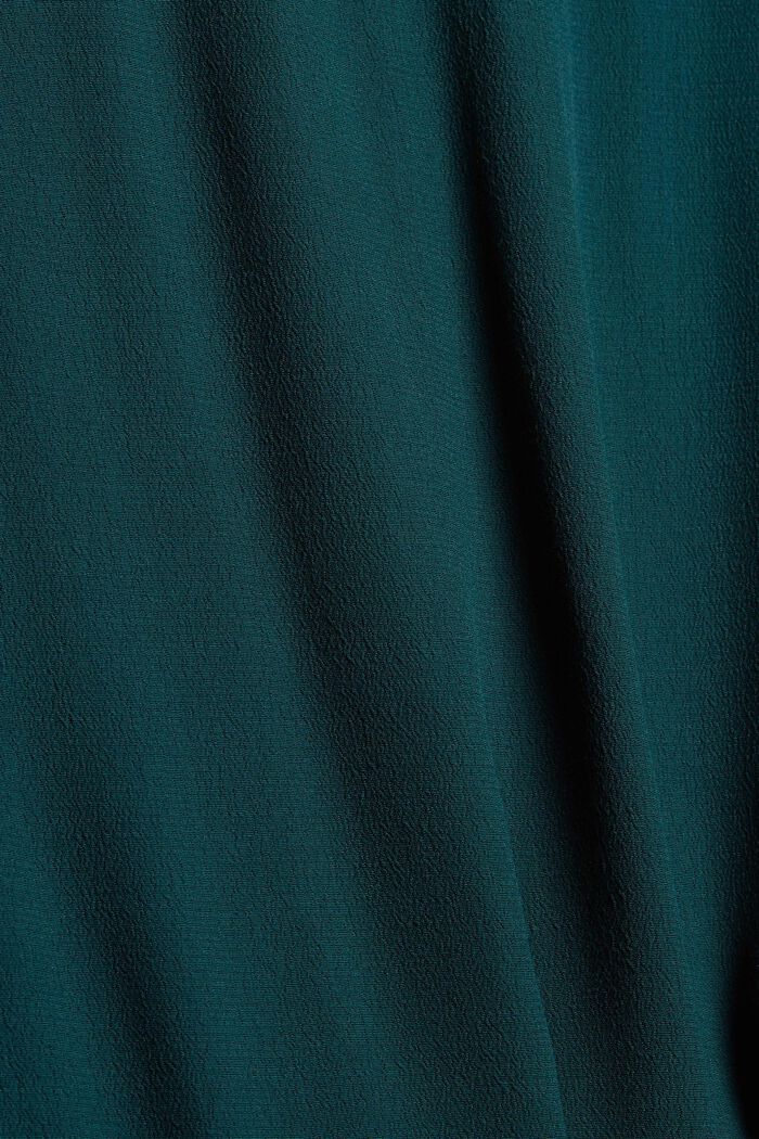 Volánové šaty s vlákny LENZING™ ECOVERO™, DARK TEAL GREEN, detail image number 4