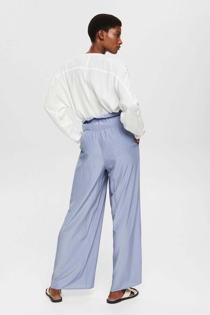 Kalhoty se širokými nohavicemi, LENZING™ ECOVERO™, LIGHT BLUE LAVENDER, detail image number 3