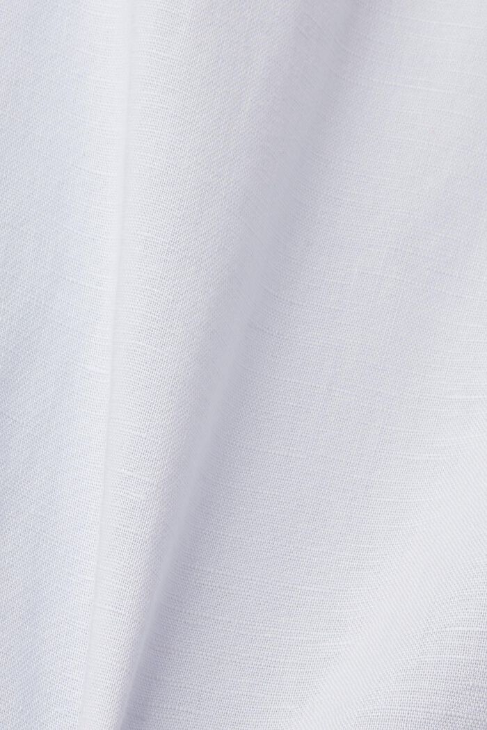 Propínací košile ze směsi bavlny a lnu, LIGHT BLUE, detail image number 4