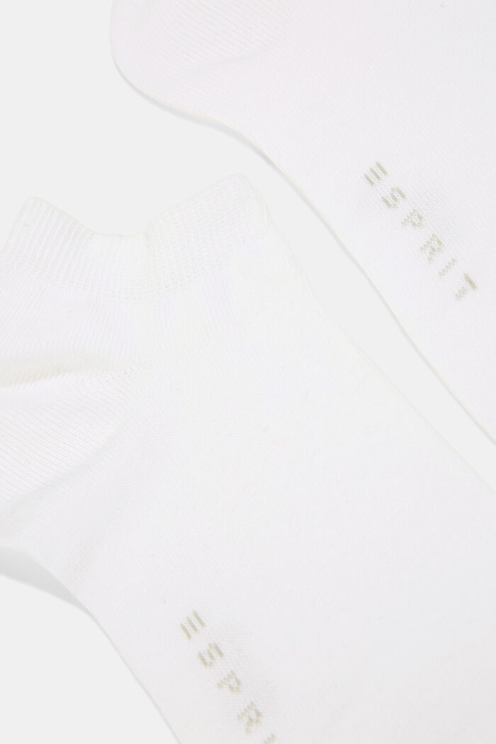2 páry ponožek, bio bavlna, WHITE, detail image number 1