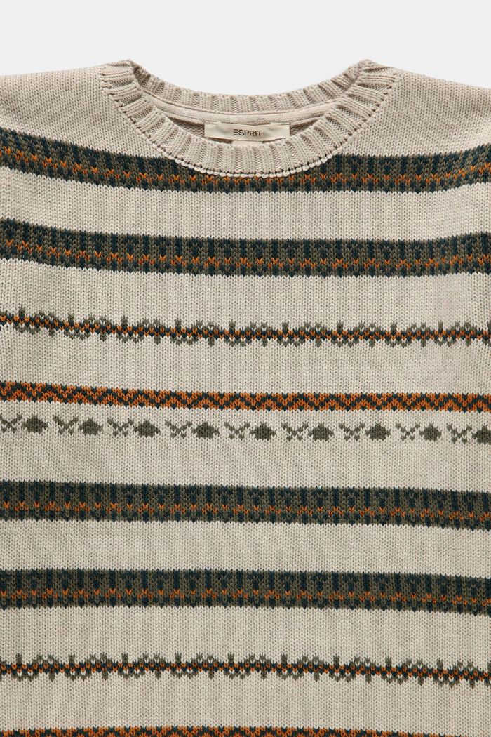 Pletený žakárový pulovr, LIGHT BEIGE, detail image number 2