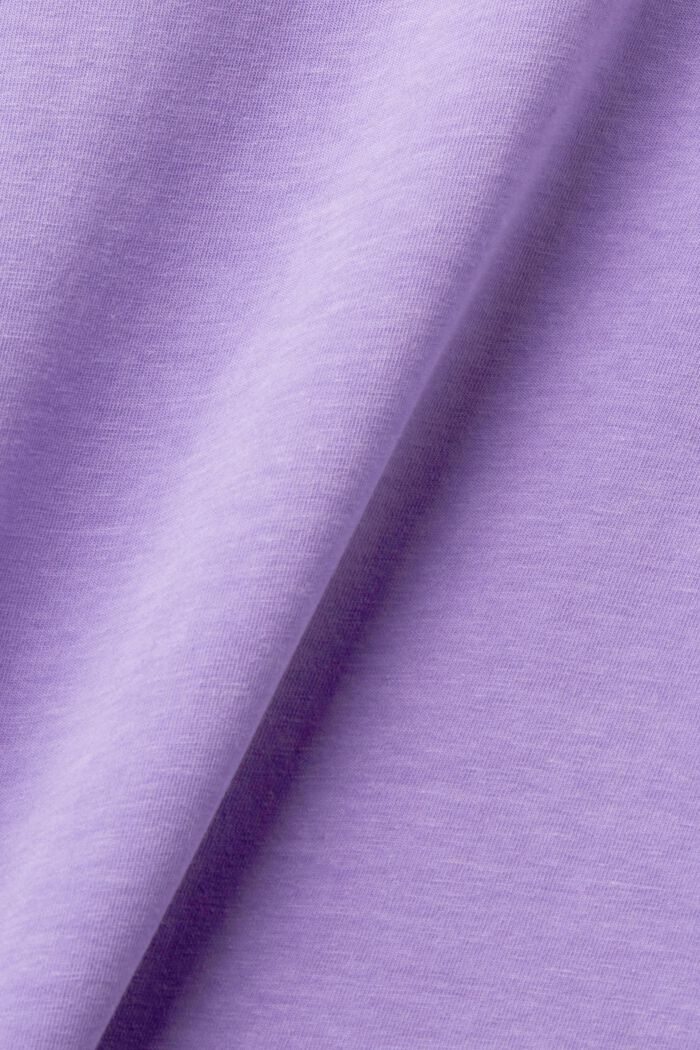 Tričko z bavlněné směsi, PURPLE, detail image number 5