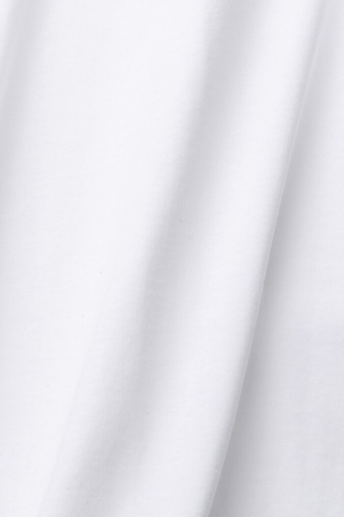 Tričko s natištěným nápisem, bio bavlna, NEW WHITE, detail image number 4