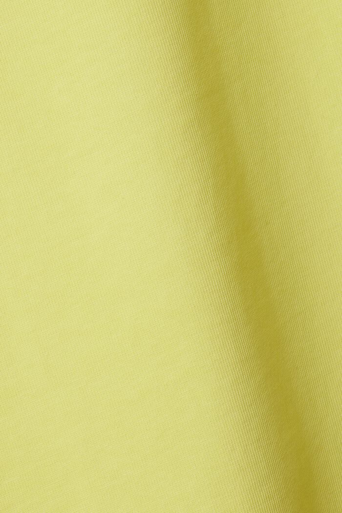 Unisex tričko s logem, z bavlněného žerzeje, LIME YELLOW, detail image number 7