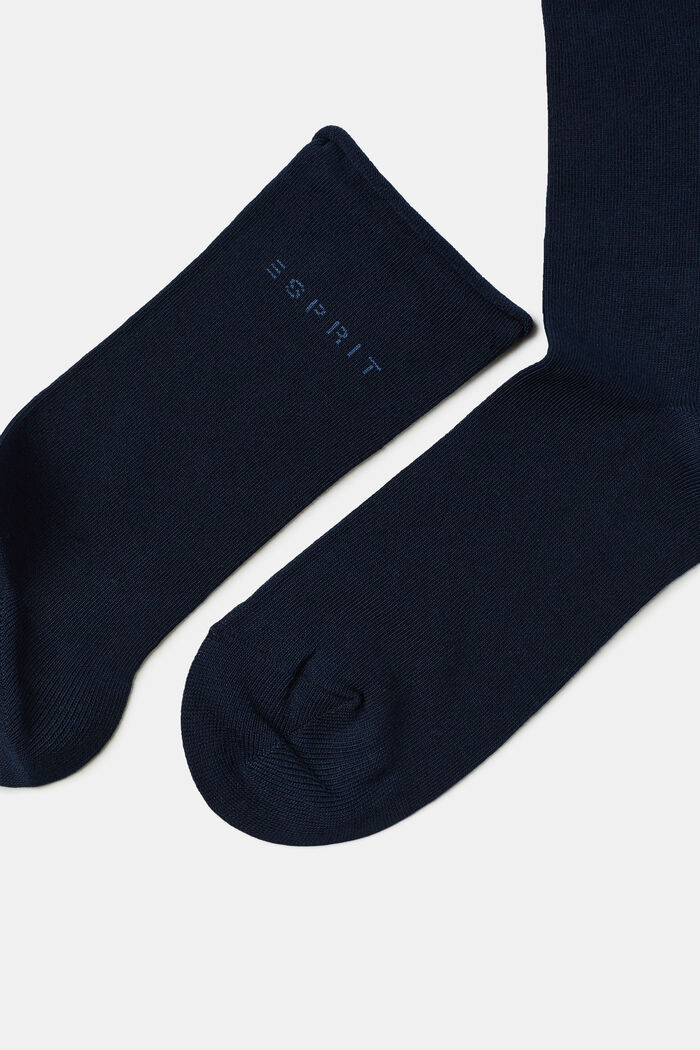 Ponožky z hrubé pleteniny, 2 páry, MARINE, detail image number 1