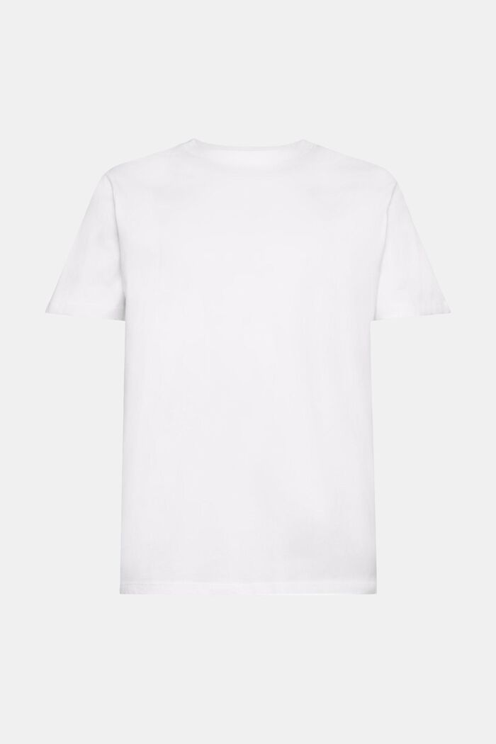 Žerzejové tričko s kulatým výstřihem, WHITE, detail image number 6