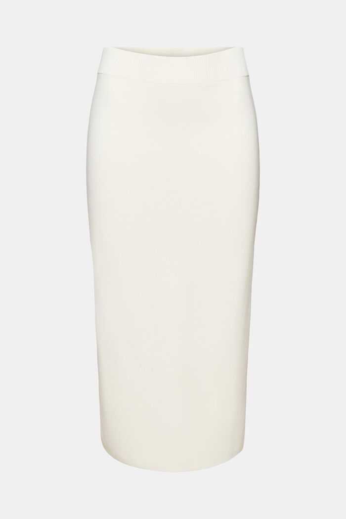 Midi sukně z materiálu Tech Knit, CREAM BEIGE, detail image number 6