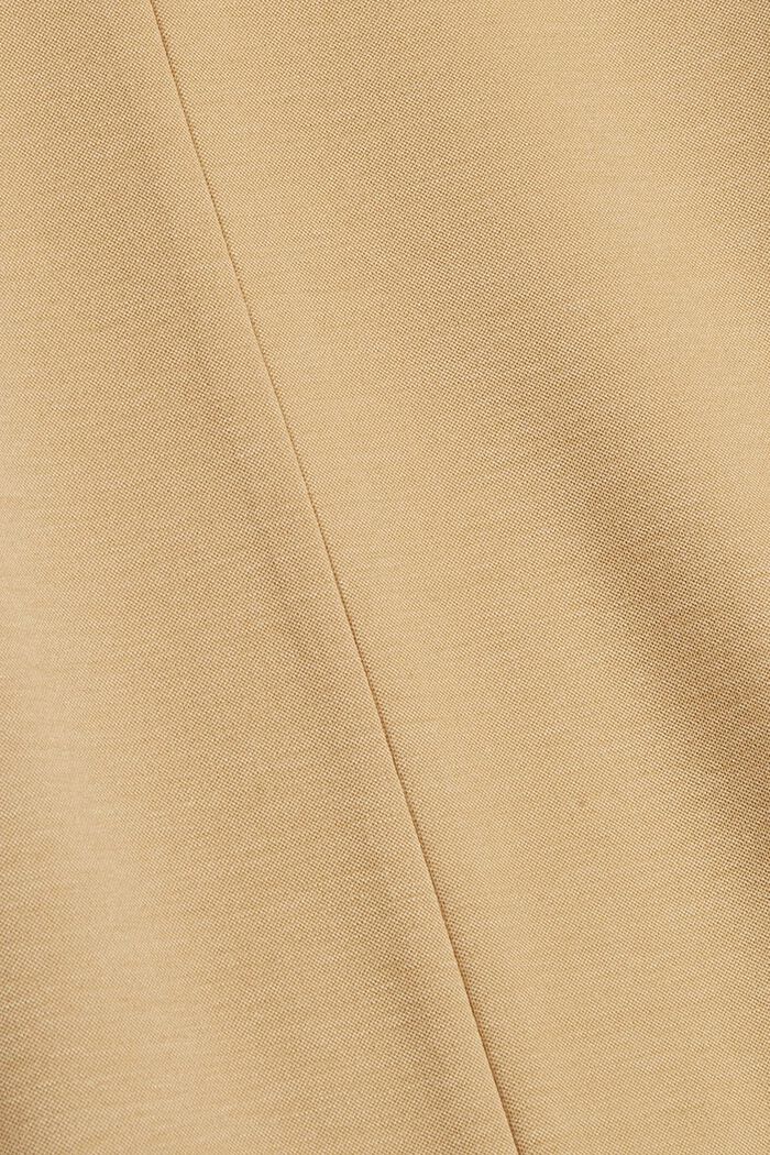 Kalhotová sukně z tvarově stálého žerzeje, CAMEL, detail image number 4