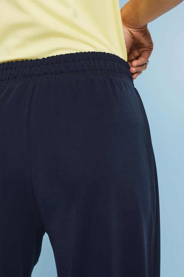 Kalhoty bez zapínání/široké nohavice/průběžný šev, NAVY, detail image number 3