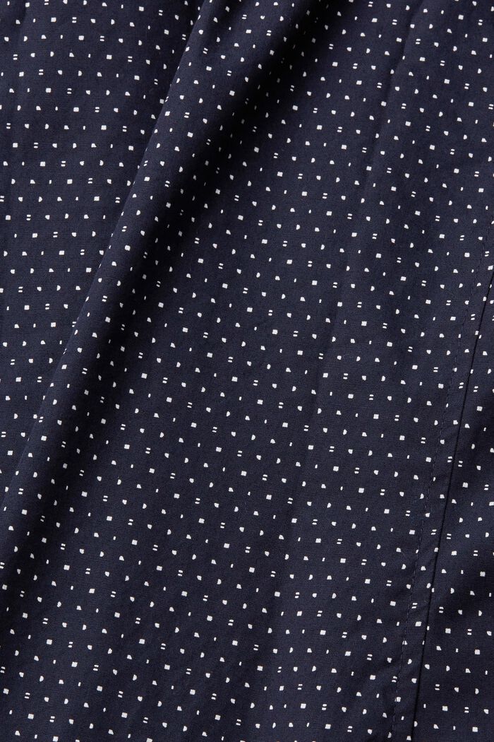 Vzorovaná košile, 100% bavlna, NAVY, detail image number 4