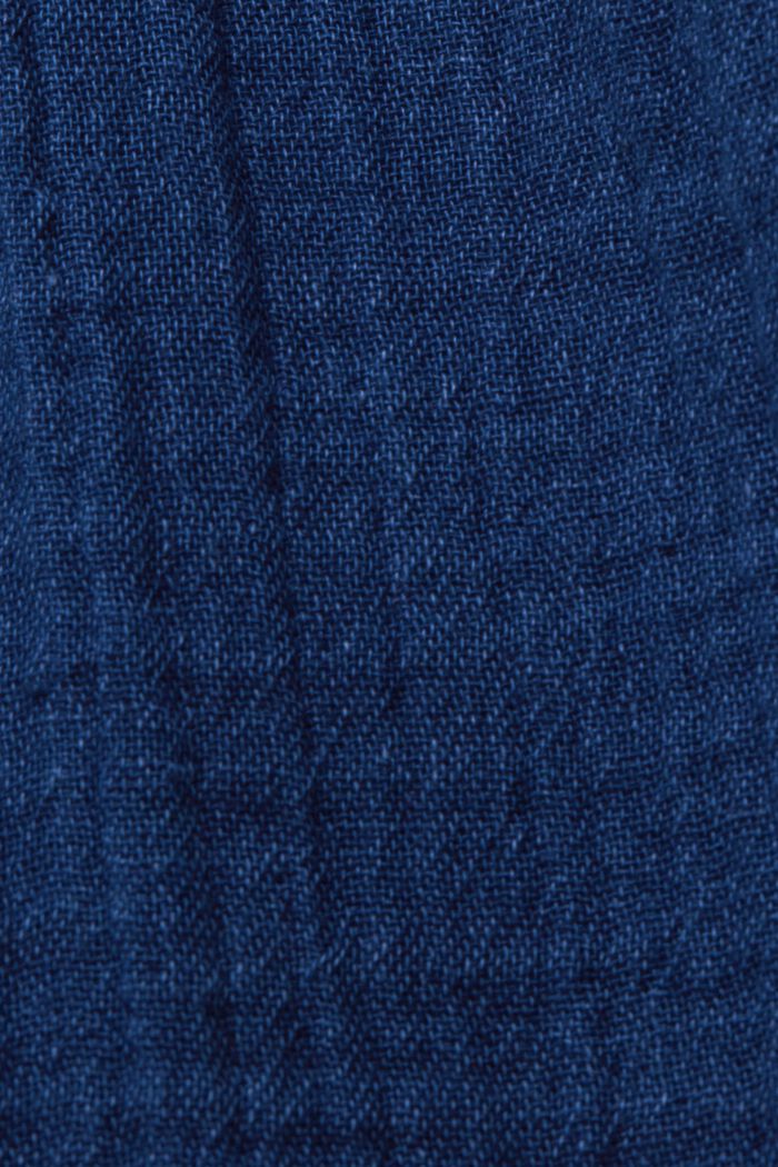 Zmačkané šortky bez zapínání, 100 %bavlna, NAVY, detail image number 6