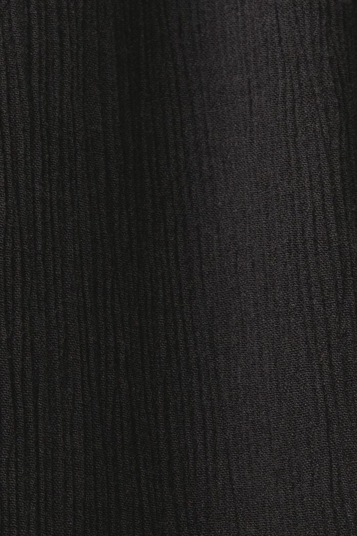 Maxi šaty z pomačkaného materiálu, BLACK, detail image number 6