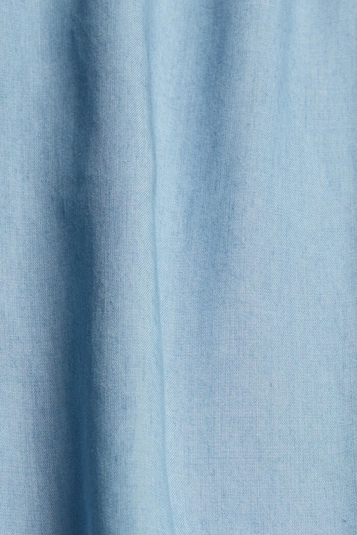 Z materiálu TENCEL™: džínová halenka s výšivkou, BLUE LIGHT WASHED, detail image number 4