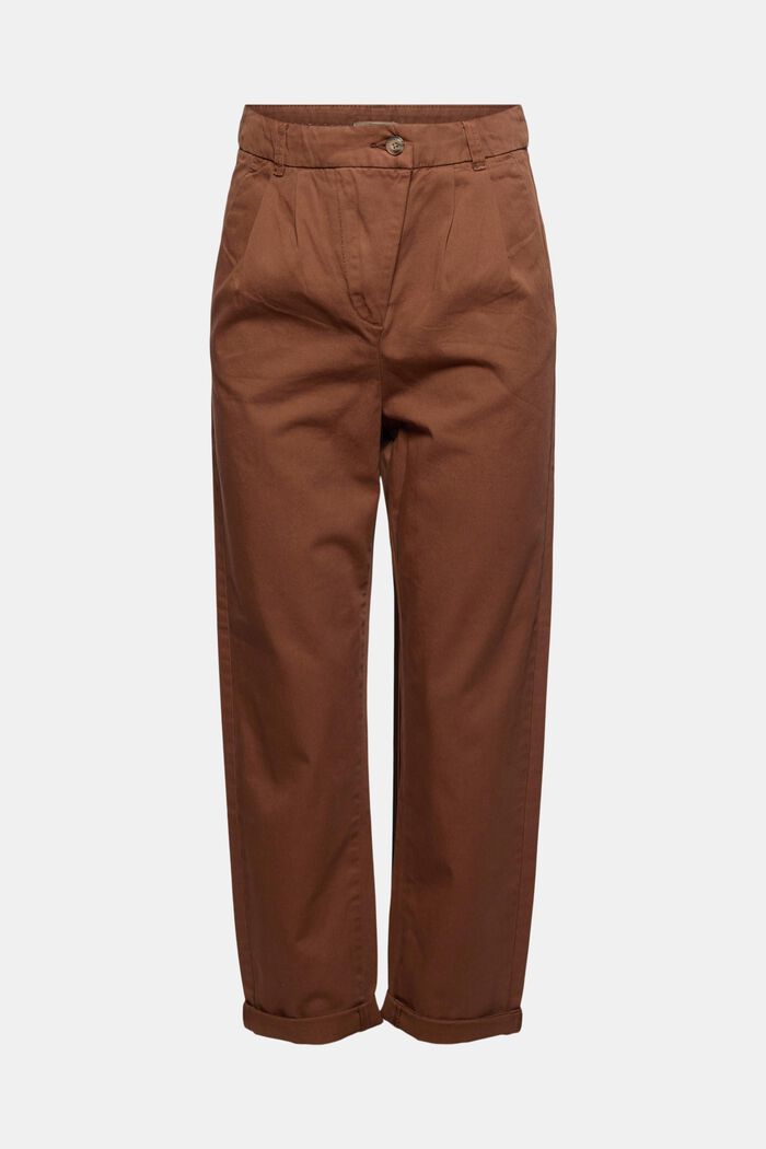 Kalhoty chino kalhoty s vysokým pasem, 100% pima bavlna