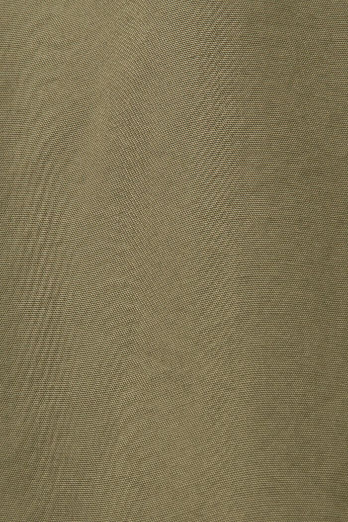 Bavlněná košile se stojáčkem, KHAKI GREEN, detail image number 4