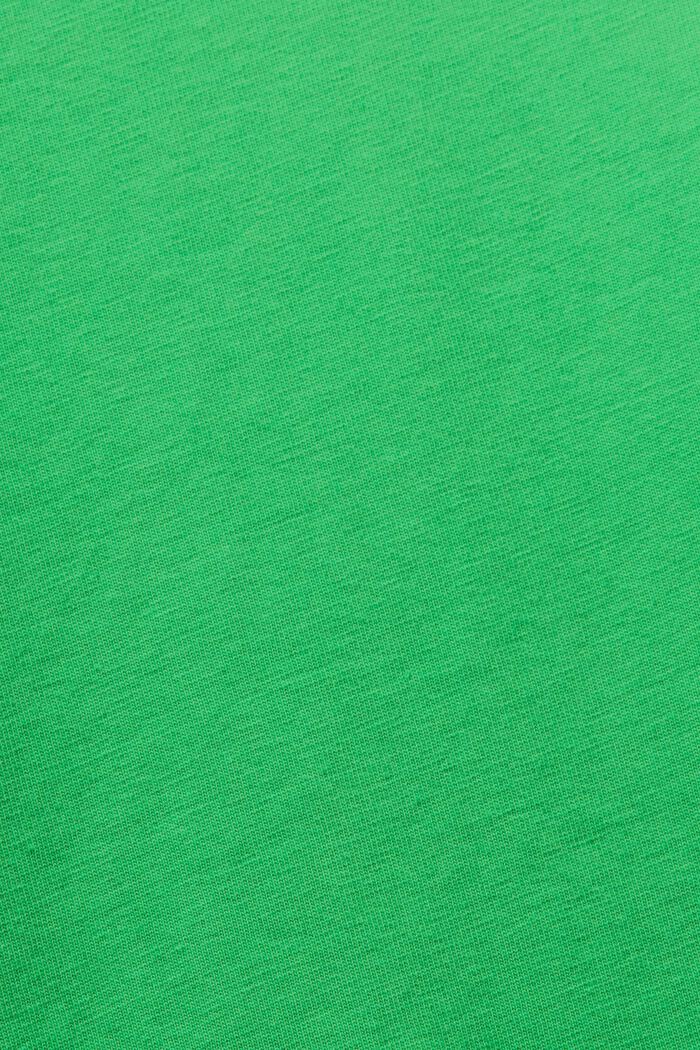 Bavlněné tričko s kulatým výstřihem, GREEN, detail image number 6