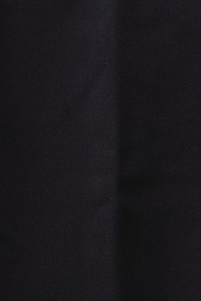 Kalhoty chino s vysokým pasem a záševky, BLACK, detail image number 5