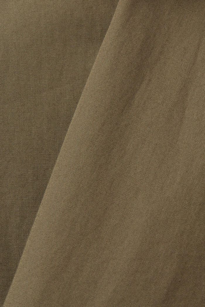 Košile s nízkým stojáčkem, KHAKI GREEN, detail image number 4