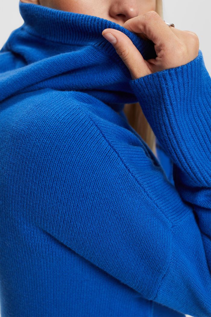 Pulovr s kapucí, BRIGHT BLUE, detail image number 1
