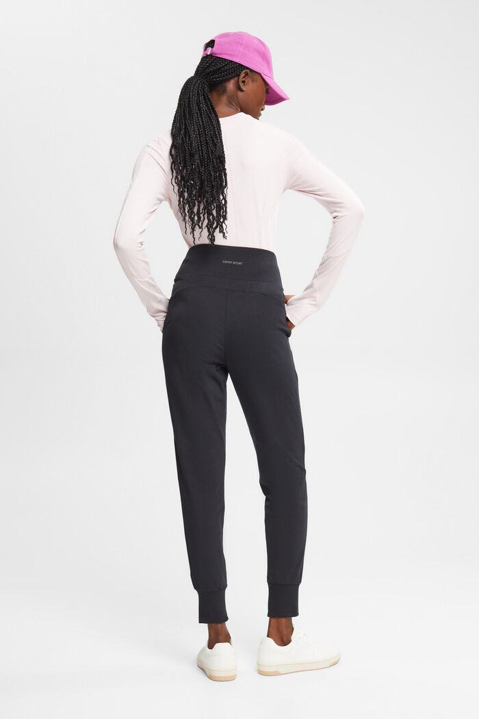 Žerzejové sportovní kalhoty z bavlny, BLACK, detail image number 5