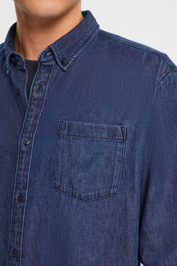 Denimová košile, BLUE DARK WASHED, detail image number 2