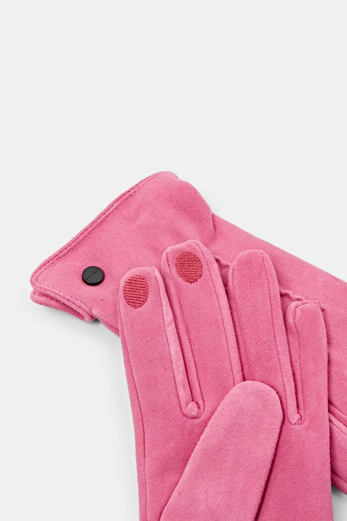 Kožené rukavice, DARK PINK, detail image number 1