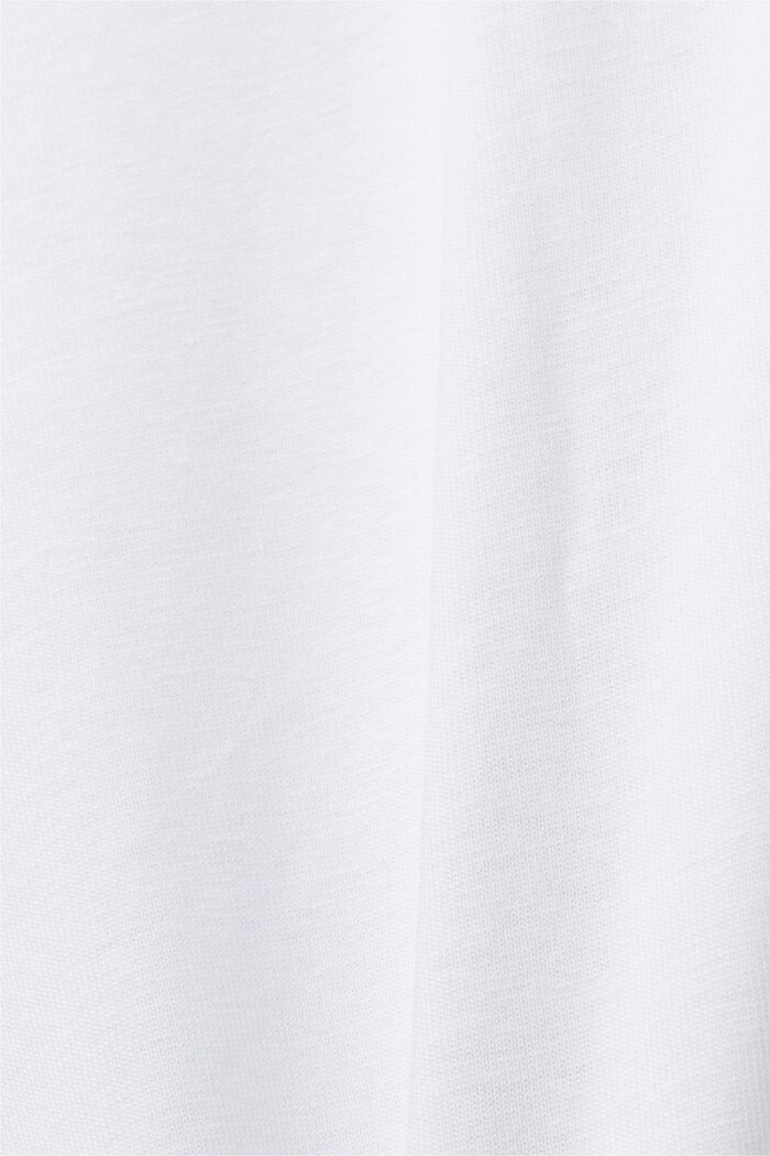 Potištěné žerzejové tričko, 100% bavlna, WHITE, detail image number 5