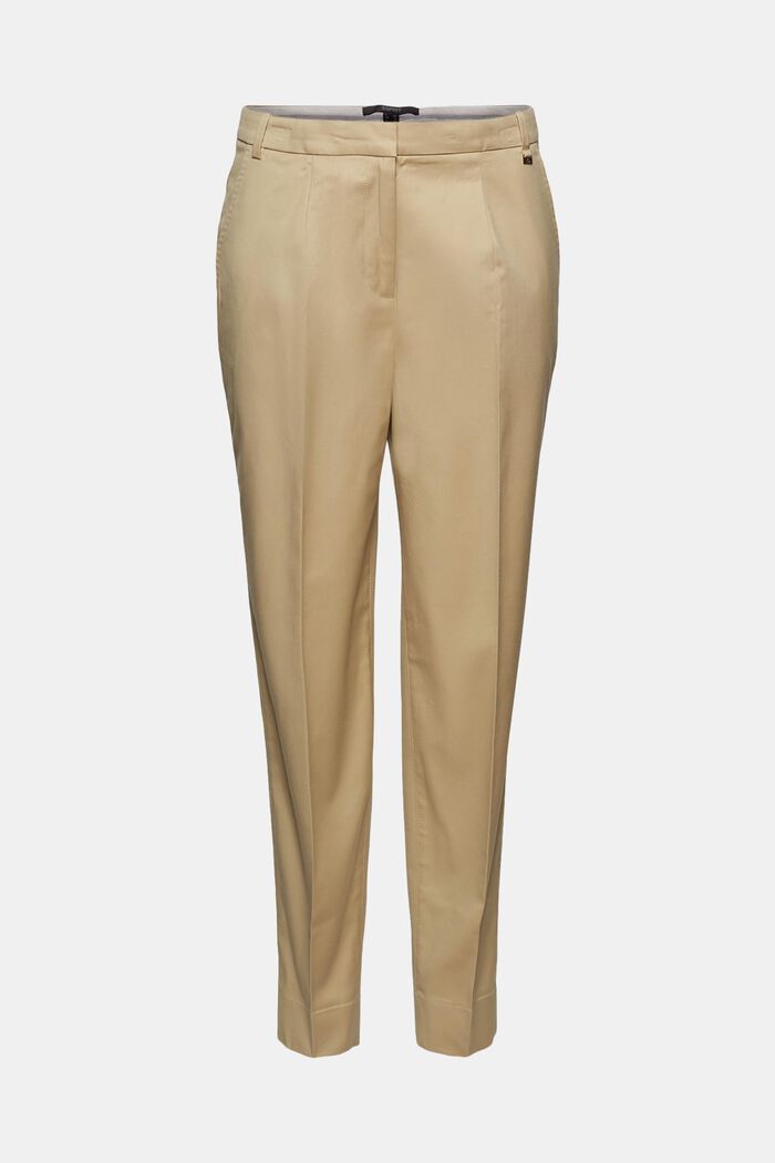 Business kalhoty chino z bavlny se strečem, SAND, detail image number 6