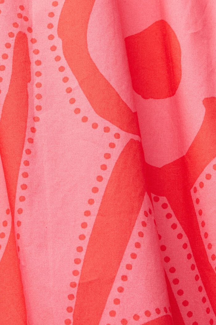 Vzorované midi šaty, PINK FUCHSIA, detail image number 4