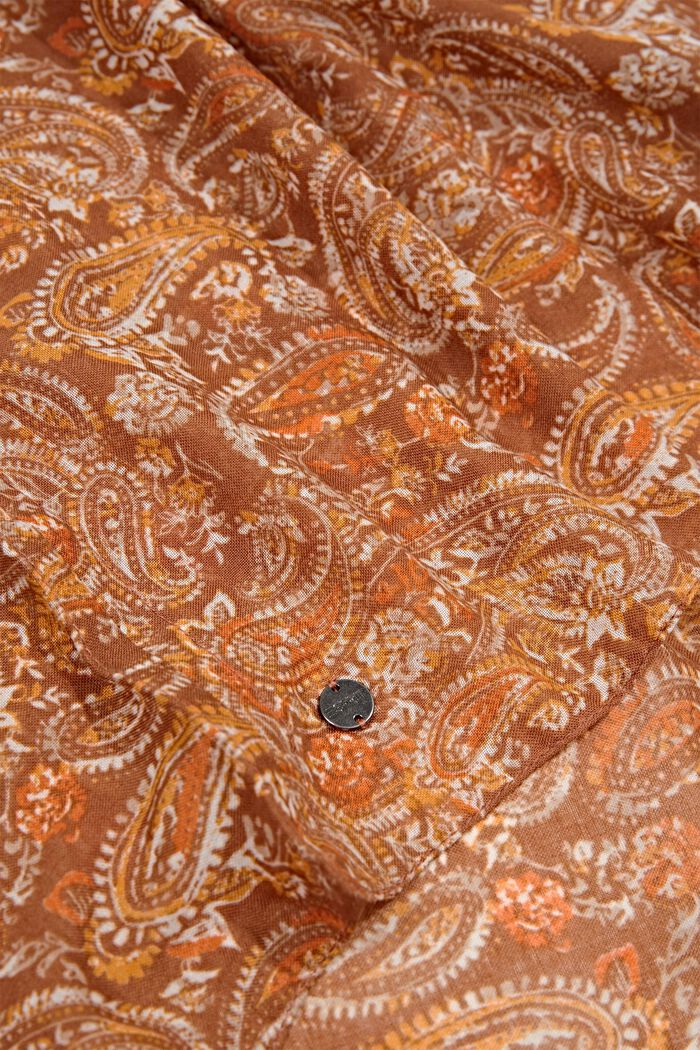 Z recyklovaného materiálu: kruhová šála s kašmírovým vzorem, CARAMEL, detail image number 2