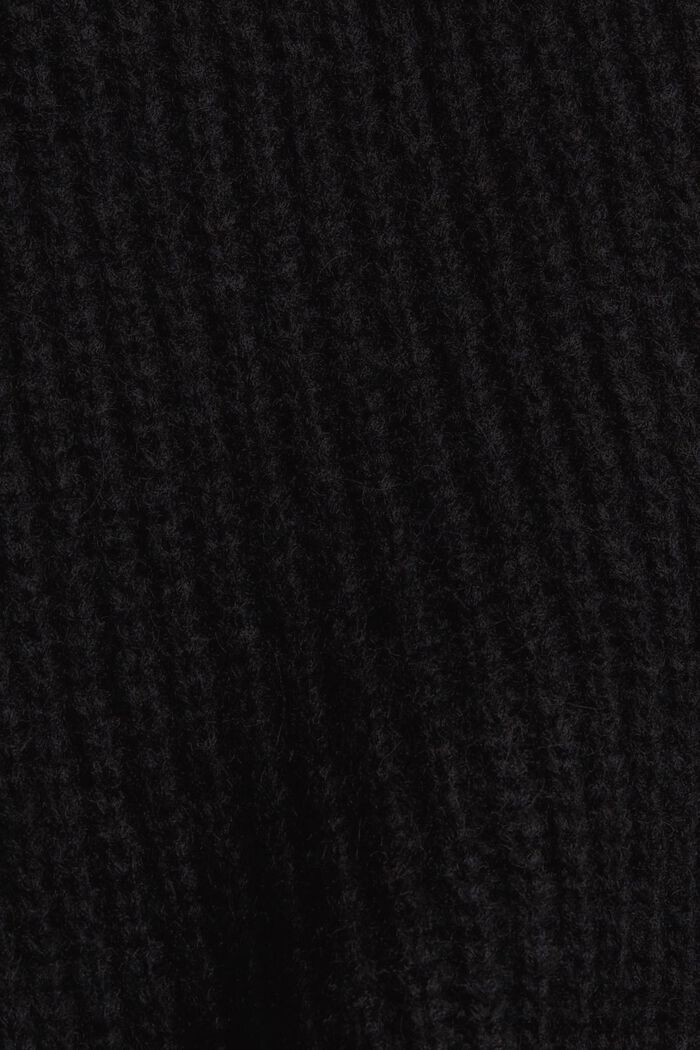 S vlnou/alpakou: třpytivý kardigan, BLACK, detail image number 4