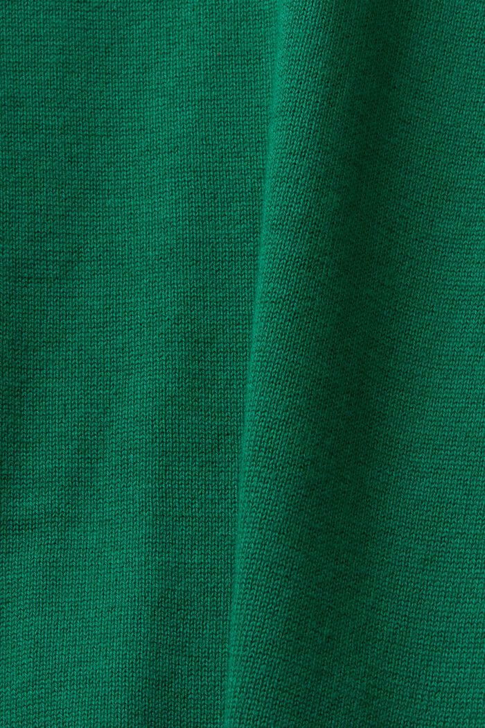 Oversize pulovr, 100 % bavlna, DARK GREEN, detail image number 6
