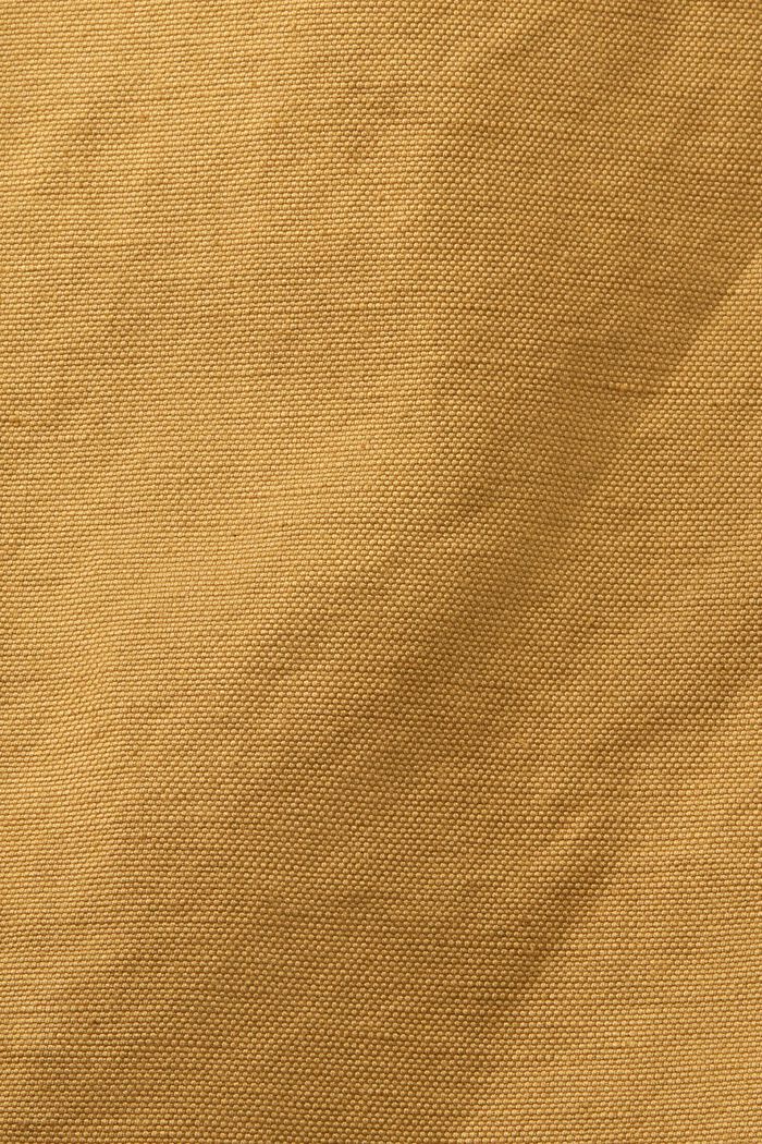 Zavinovací minisukně, směs bavlny a lnu, TOFFEE, detail image number 5