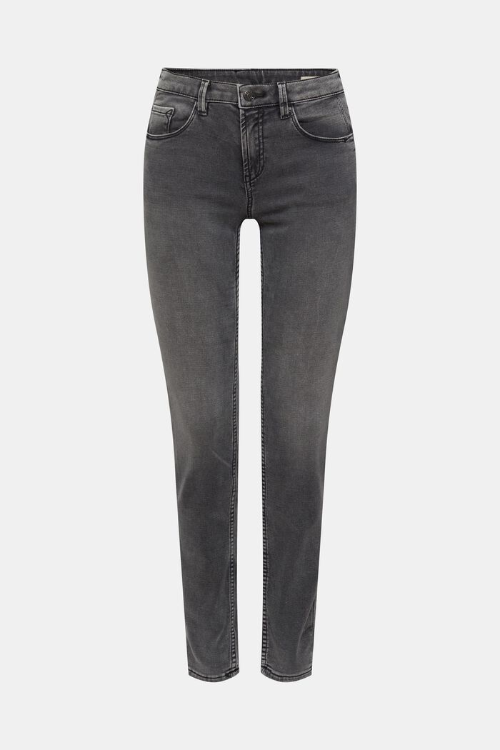 Strečové džíny s úzkým střihem Slim Fit, BLACK MEDIUM WASHED, detail image number 6