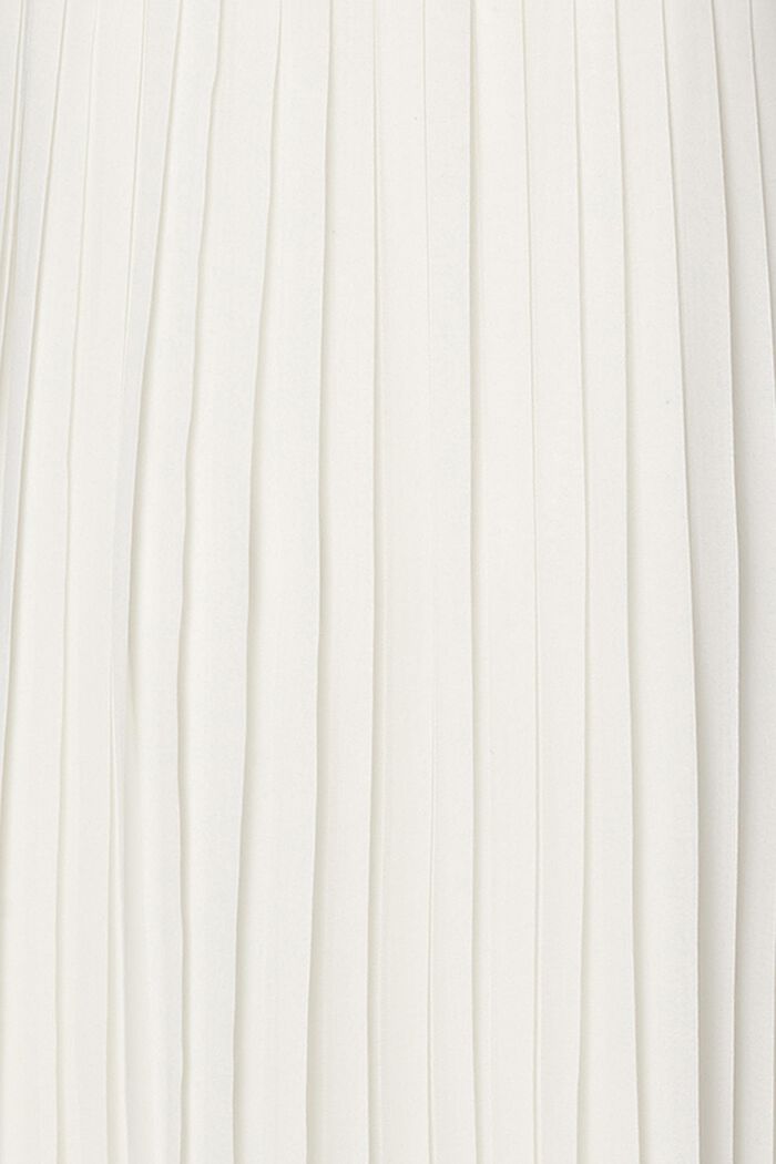 Plisované šaty s vázacím páskem, OFF WHITE, detail image number 3
