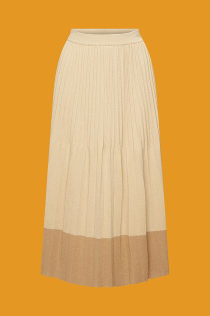 Plisovaná midi sukně