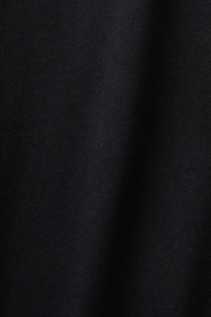 Midi šaty z kombinovaného materiálu, BLACK, detail image number 4