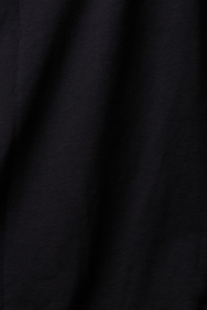 Oversize tričko s aplikací s flitry, BLACK, detail image number 5