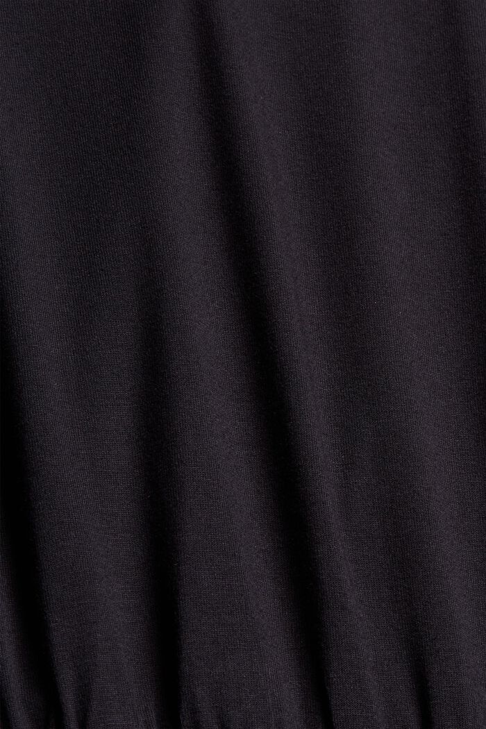 Žerzejové midi šaty z materiálu LENZING™ ECOVERO™, BLACK, detail image number 4