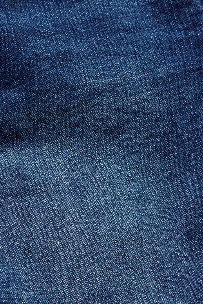 Denimové šortky se středně vysokým pasem, BLUE DARK WASHED, detail image number 5
